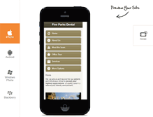 Tablet Screenshot of fiveparksdental.com
